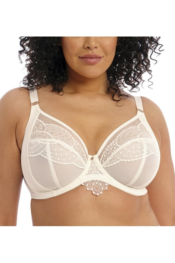 Priya Plunge Underwire Bra (4550),36FF,Vanilla