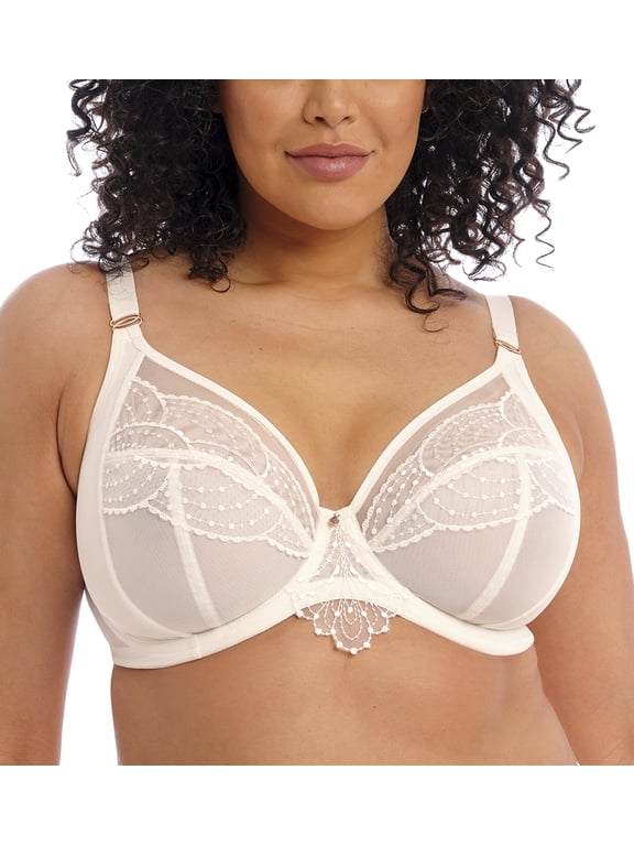 Priya Plunge Underwire Bra (4550),36GG,Vanilla