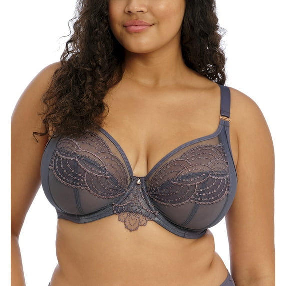 Elomi Priya Plunge Underwire Bra (4550),36K,Storm