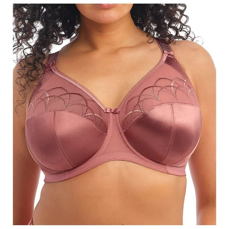 Elomi Cate Embroidered Full Cup Banded Underwire Bra (4030),34HH,Berry