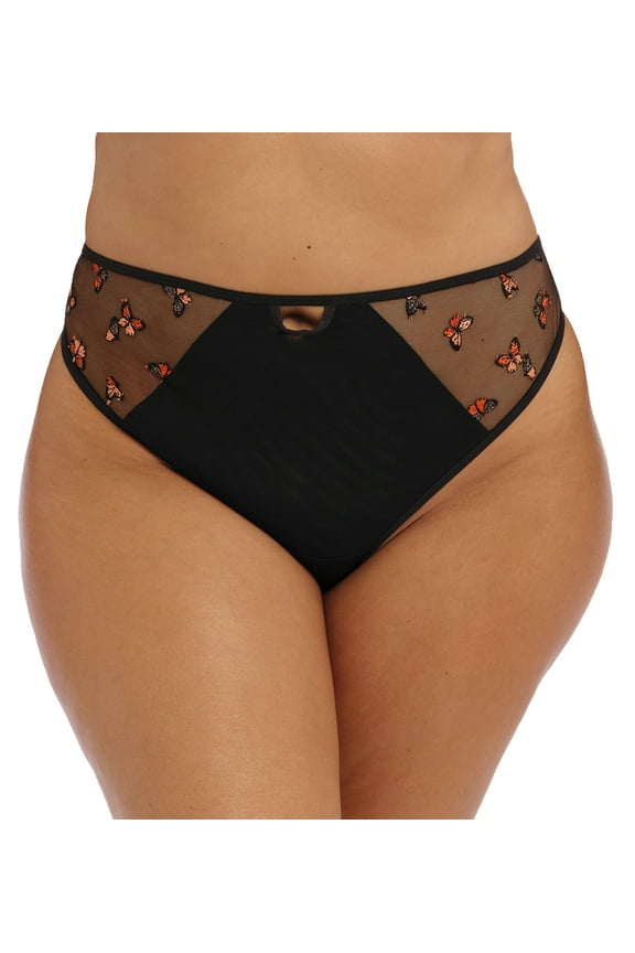 Sachi Matching Strappy Thong (4357),2XL,Black Butterfly