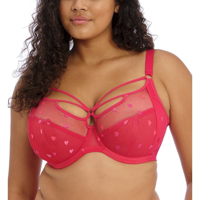 ELOMI Damen BH 'Sachi' – Plunge-BH Mit Trägern, Unterbrustbügel, Tüll Cups ELOMI Damen BH 'Sachi' – Plunge-BH Mit Trägern, Unterbrustbügel, Tüll Cups