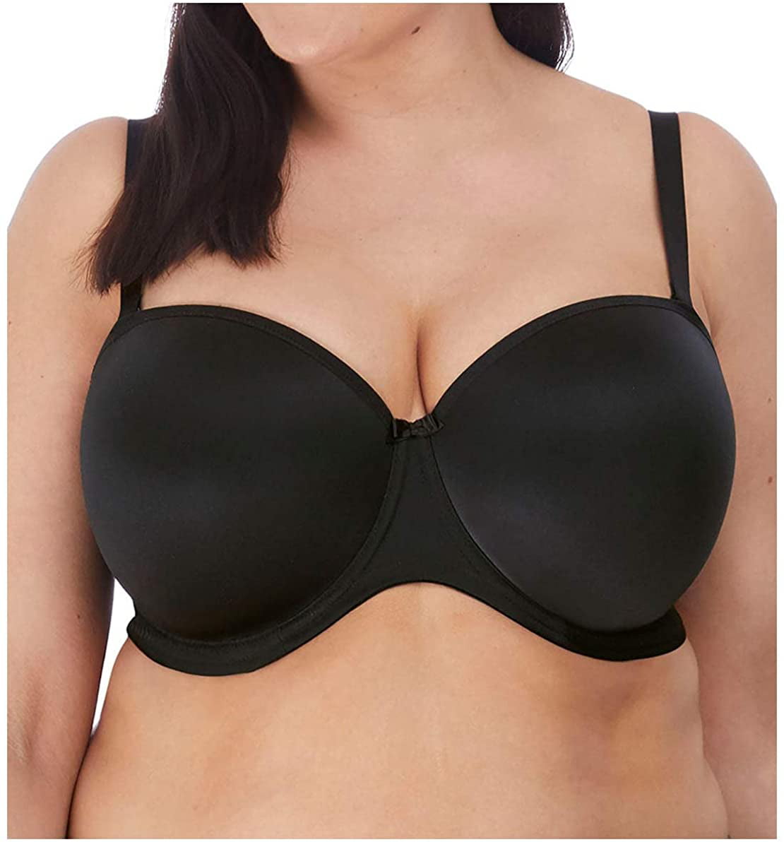 Elomi Smoothing Underwire Foam Molded Strapless Bra, Black, 38F - Discount  Scrubs and Fashion