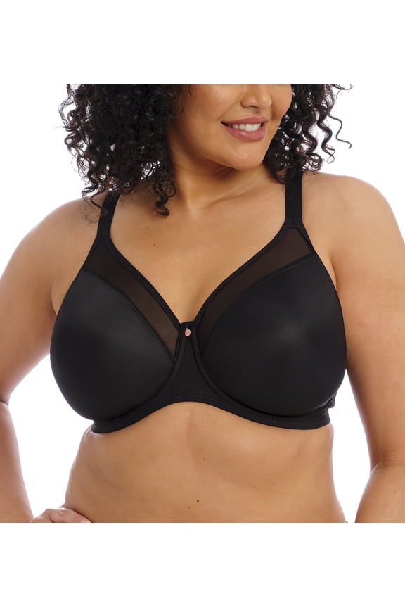 Smooth Unlined Underwire Molded Bra (4301),36GG,Black