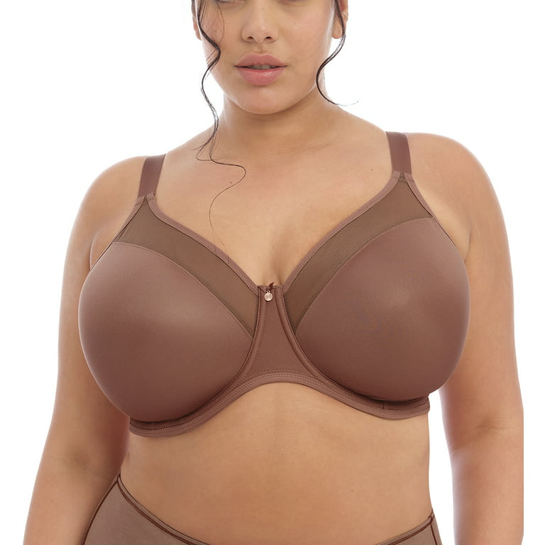 Elomi Smooth Unlined Underwire Molded Bra (4301),36H,Clove 
