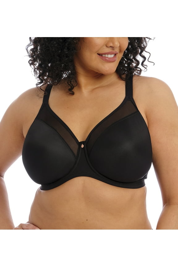 Smooth Unlined Underwire Molded Bra (4301),36HH,Black