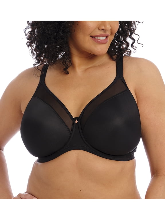 Smooth Unlined Underwire Molded Bra (4301),42G,Black