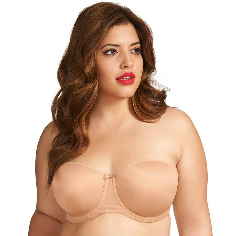 Elomi Smoothing Underwire Foam Molded Strapless Bra, Nude, 38E 