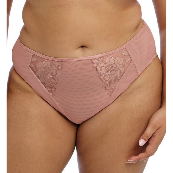 Elomi Teagan Matching High Leg Brief (302653),4XL,Ash Rose
