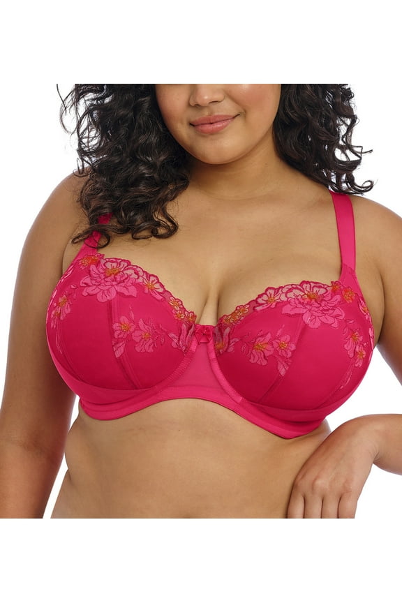 Teagan Padded Half Cup Underwire Bra (302615),36GG,Azalea