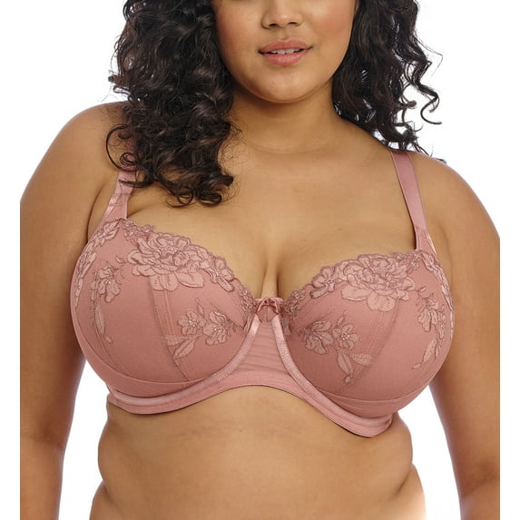 Elomi Teagan Padded Half Cup Underwire Bra (302615),36J,Ash Rose