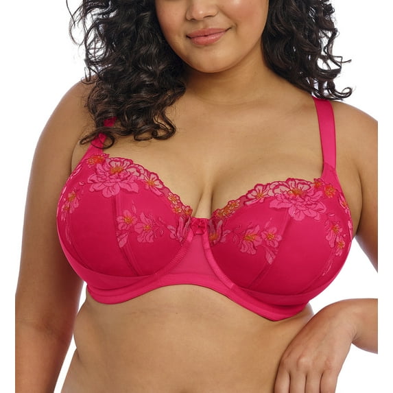 Elomi Teagan Padded Half Cup Underwire Bra (302615),38FF,Azalea