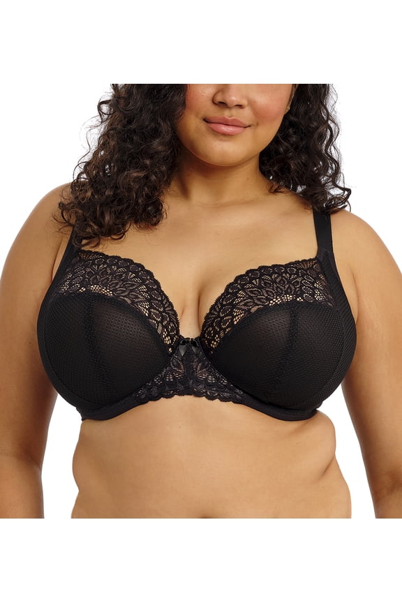 Tiernie Plunge Underwire Bra (303334),36HH,Black