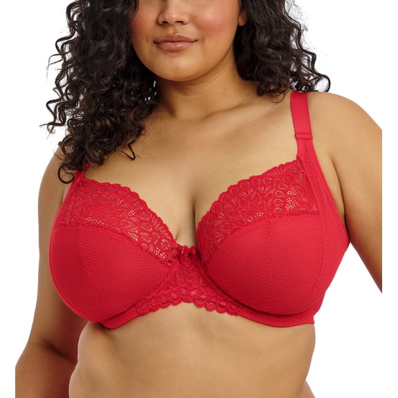 Elomi Tiernie Plunge Underwire Bra (303334),44G,Red