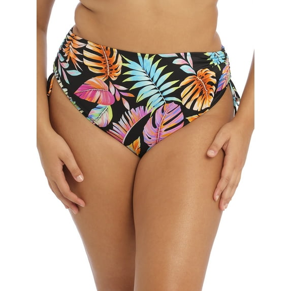 Elomi Tropical Falls Adjustable Side Swim Brief (ES801573),UK 22,Black