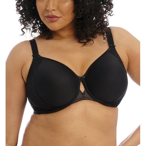 Elomi Charley Bandless Spacer Seamless Underwire Bra (4383),36H,Black