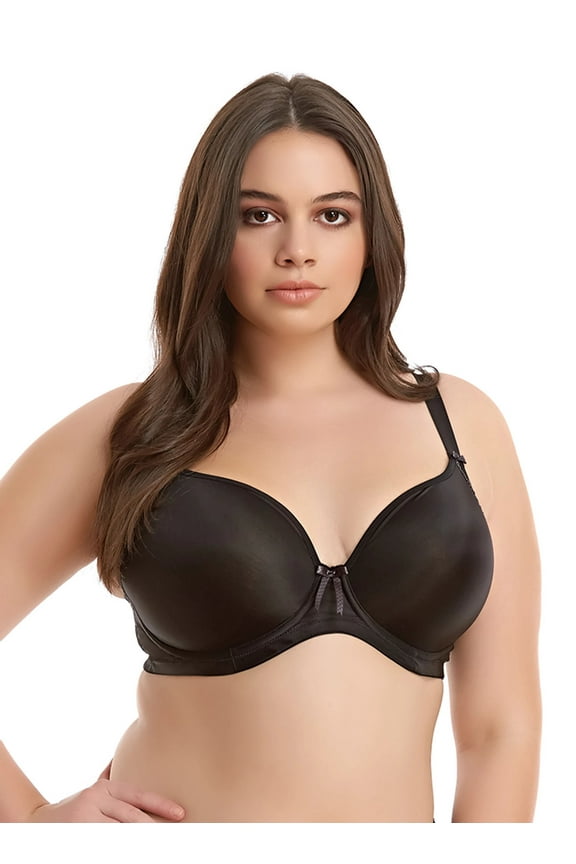Womens Bijou Underwire Banded Moulded Bra, 40E, Black