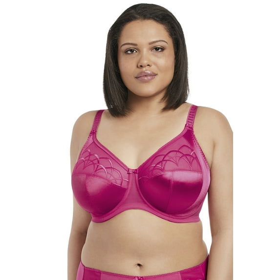 Elomi Womens Cate Underwire Full Cup Banded Bra, 38F, Hot Pink