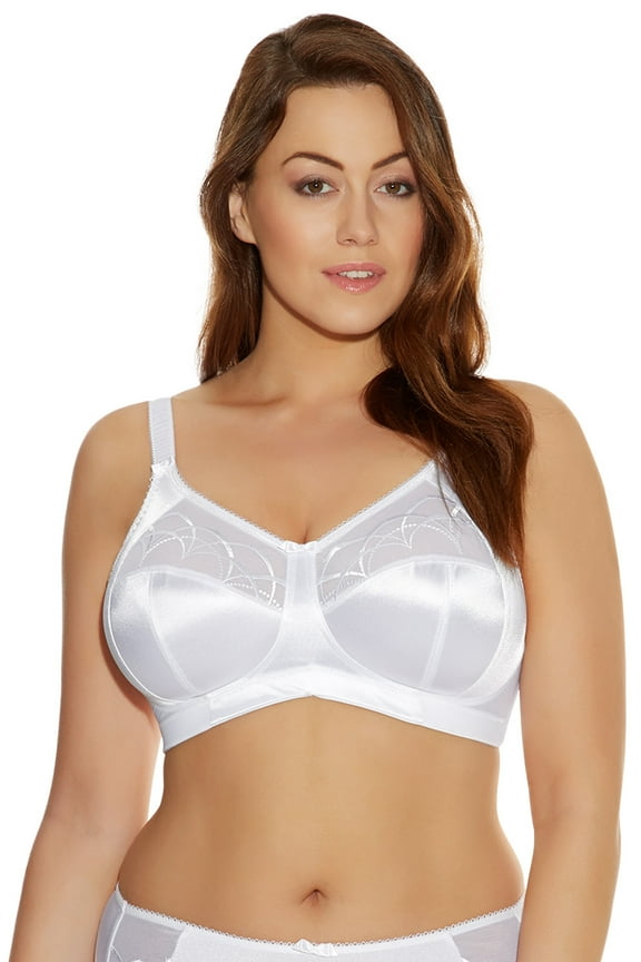 Womens Cate Wirefree Soft Cup Bra, 38F, White