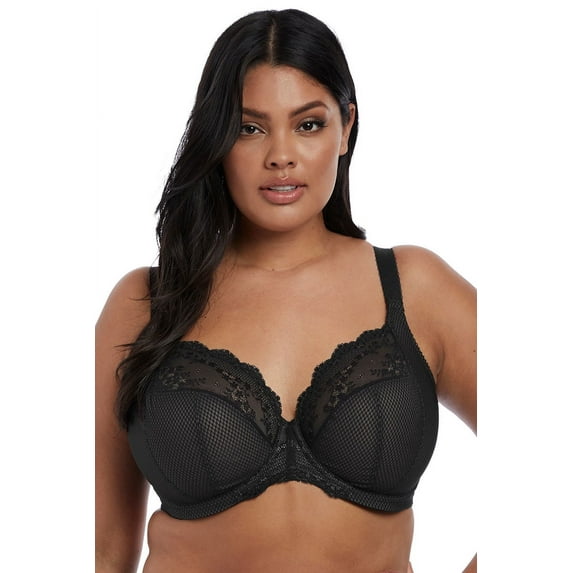 Elomi Womens Charley Stretch Underwire Plunge Bra, 40D, Red