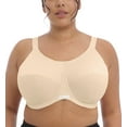 thumbnail image 1 of Elomi Womens Energise Underwire Sports Bra with J Hook, 34J, Nude, 1 of 5