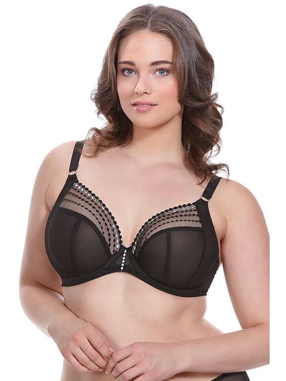 BLACK Matilda Underwire Plunge Bra, US 36J