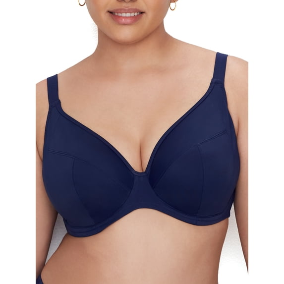 Elomi Womens Plus Size Essentials Plunge Bikini Top Style-ES7504 Swimsuit