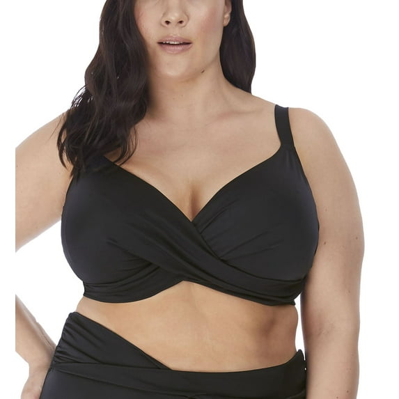 Elomi Womens Plus Size Magnetic Wrap Underwire Bikini Top Style-ES7193