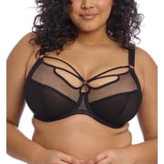 Elomi Sachi Banded Plunge Underwire Bra 4350,34HH,Black
