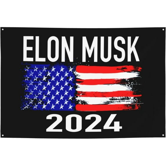 Elon M-usk 2024 Flags 4x6 Ft Home Outdoor Indoor Garden Home Decoration Banner 1