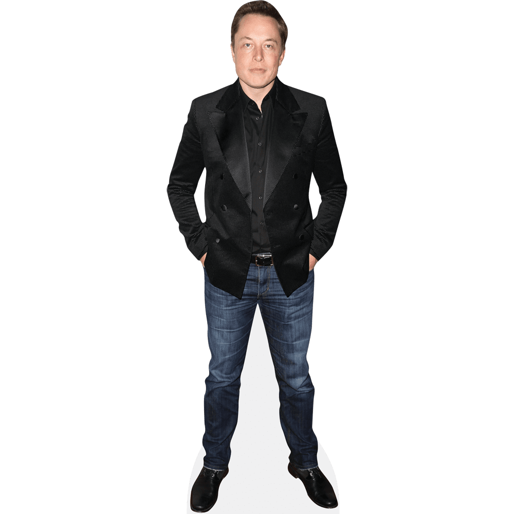 Elon Musk (Black Jacket) Lifesize Cardboard Cutout Standee