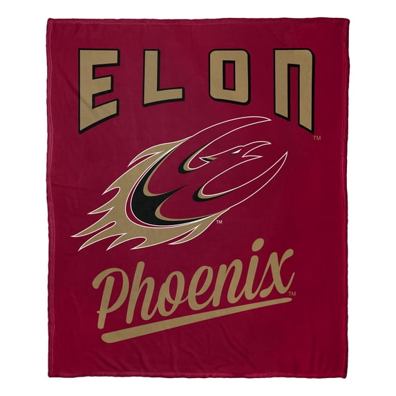 The Northwest 1COL-23600-0233-OOF 50 x 60 in. NCAA Elon University Alumni Silk Touch Throw Blanket