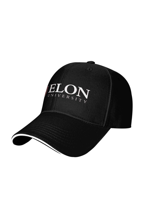Elon University Casual Sandwich Baseball Cap Adjustable For Men For Women