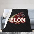 thumbnail image 1 of Elon University Fleece Blanket, Very Soft Microfiber Flannel Blanket for Couch Warm and Cozy for All Seasons, 1 of 6