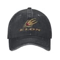 thumbnail image 1 of Elon University Hat Adult Adjustable Classic Washed Casquette Cap Hat Baseball Cap, 1 of 8