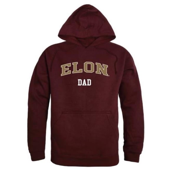 Elon University Phoenix Dad Hoodie, Maroon - Small