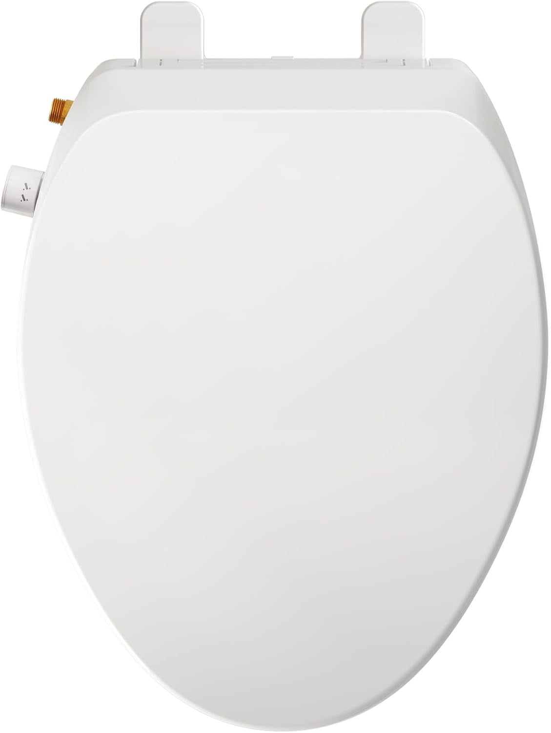 Elongated Bidet Toilet Seat – Non-Electric, Slow-Close Lid, Adjustable Water Pressure, Self-Cleaning Dual Nozzles for Frontal & Rear Wash