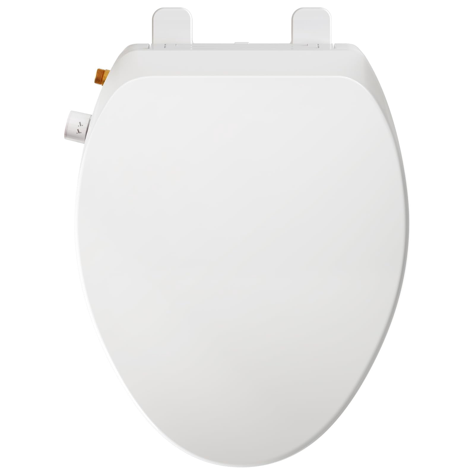 Elongated Bidet Toilet Seat - Non-electric  Slow-close Lid Adjustable Water Self-cleaning Dual Nozzles For Frontal & Rear Wash Hygienic Fresh With Brass Inlet (elongated)