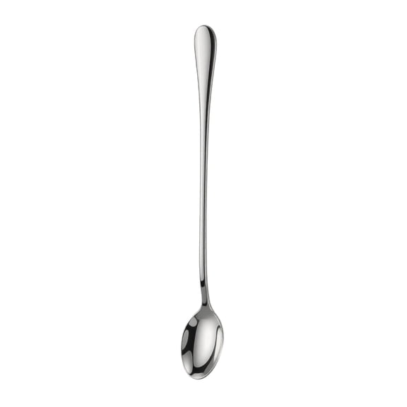 Elongated Handle Mixing Spoon with Pointed Tip for Coffee and Cold Drinks Versatile Stirring Tool for Deep Pitchers Tall Glasses Shakers Elegant Utensil for Home Bar Use, Silver