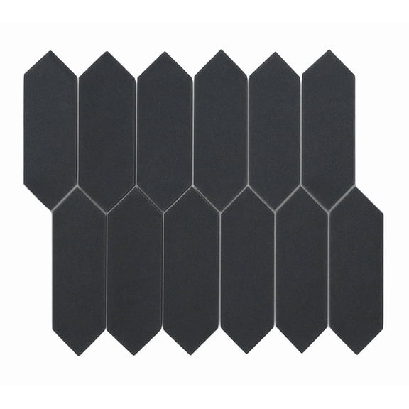 Basalt 2 x 6 Picket Stone Mosaic Wall & Floor Tile, Sold by Box (10 Sheets)