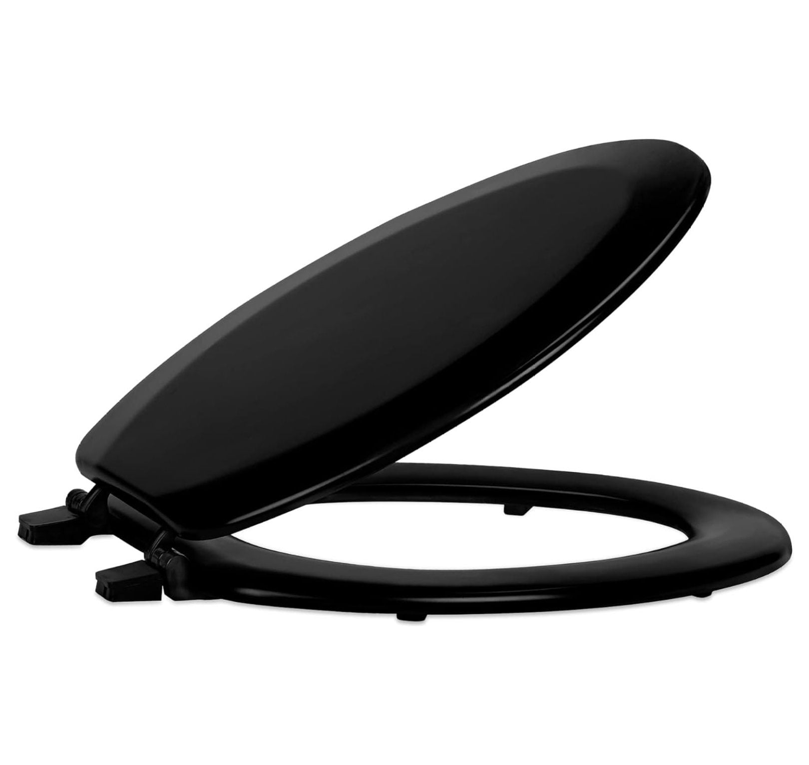 Park Avenue Collection Fantasia 17 Inch Black Standard Wood Toilet Seat main image 0