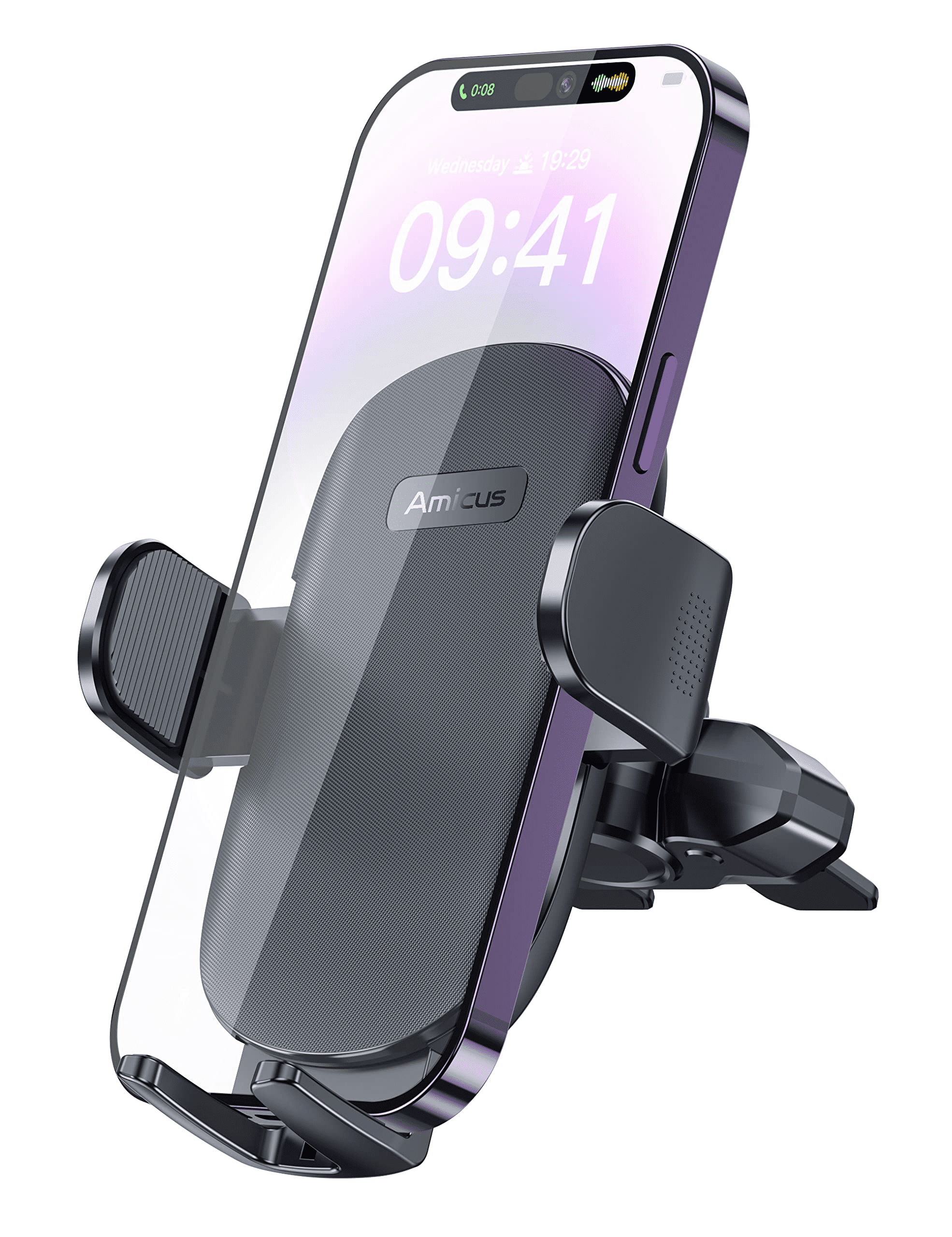 Elook CD Slot Phone Holder for Car, Universal CD Player Cell Phone Mount with Strong Grip, 360