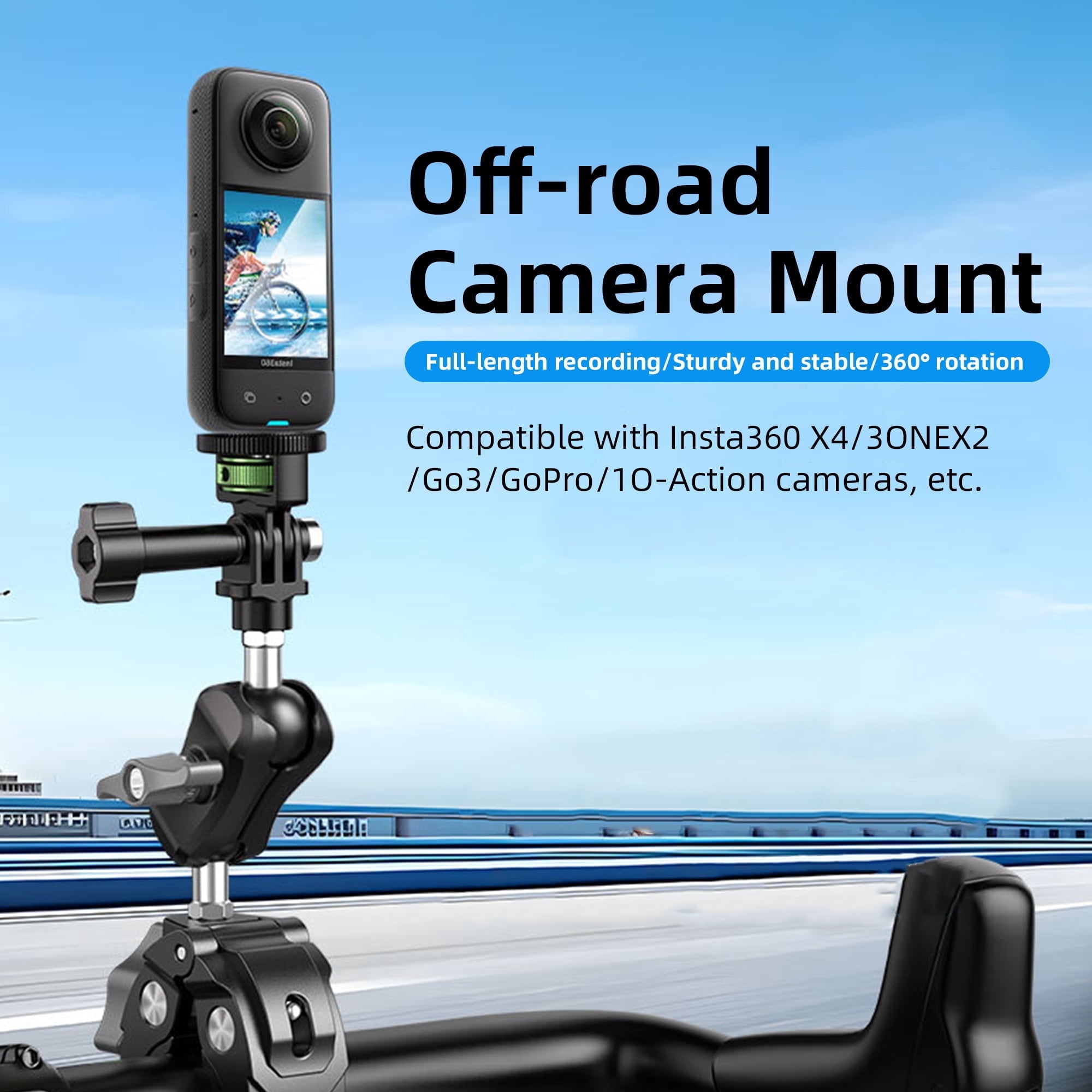 Elook Bicycle Camera Mount Clamp Super Clamp Pole Mount for Phone ...