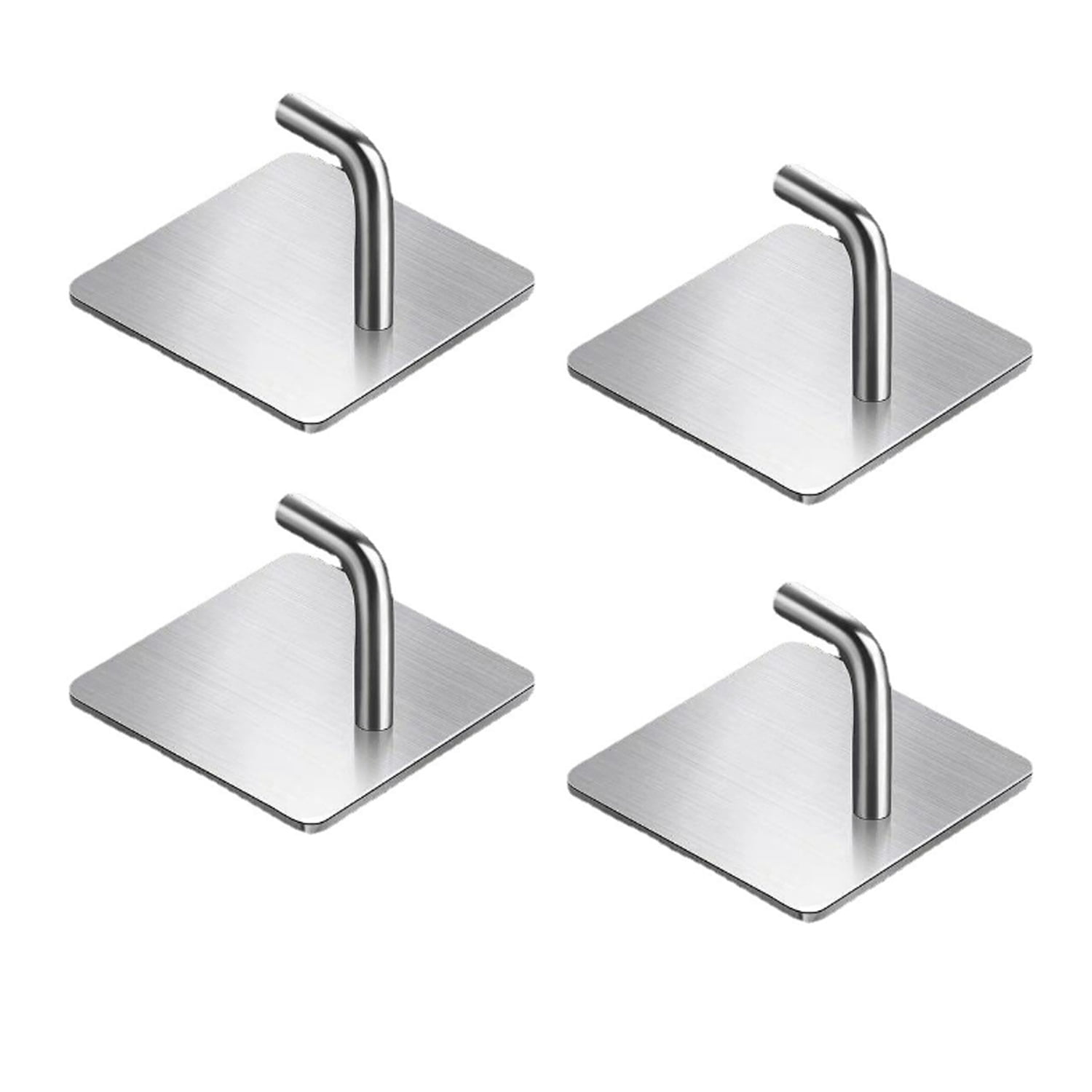 Elook Hook Self-Adhesive Stainless Steel 4 Pack - Walmart.com