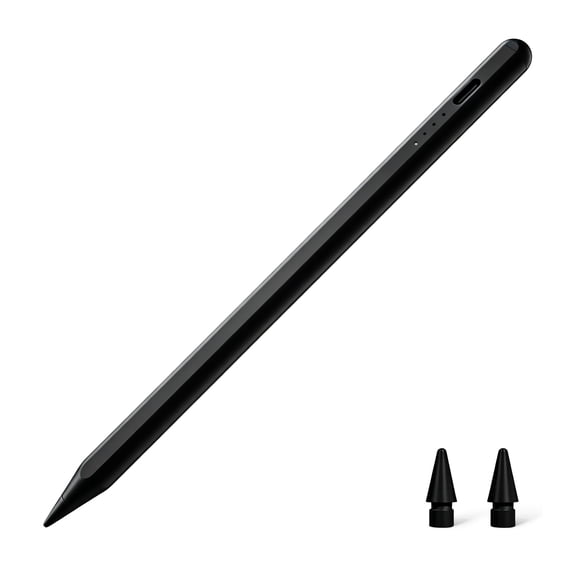 Elook Stylus Pen for iPad Samsung Galaxy Tab A9 A8 A7, Type C Fast Charging Magnetic Stylus Pencil Compatible with iOS Android Windows, Black
