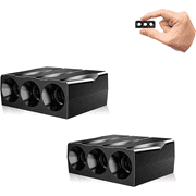 Elook Upgraded 3-Hole Deer Warning Whistles Device, 3-Horn Save-a-Deer Warning Horn for Car, 2 Pack