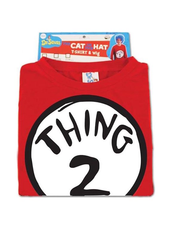 Elope Dr. Seuss Thing 2 Costume Shirt Adult Small/Medium Unisex