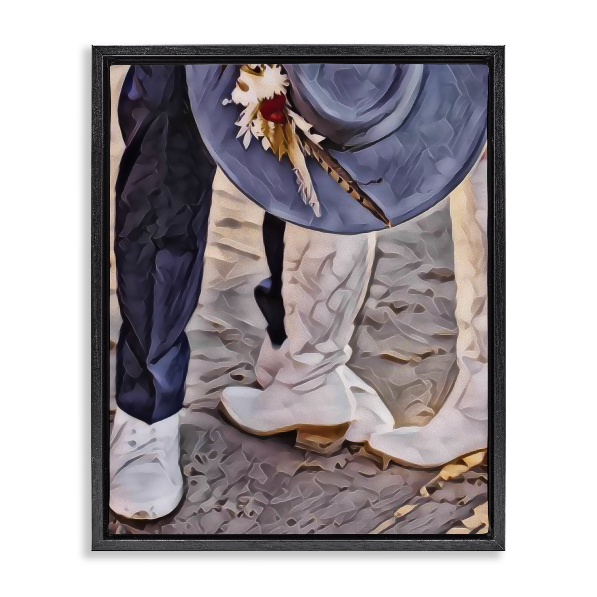 Elope In The Desert Black Framed Floater Canvas Wall Art, design by Jesse Keith