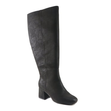 Eloquii Elements Women's Extra Wide Calf Block Heel Dress Boots