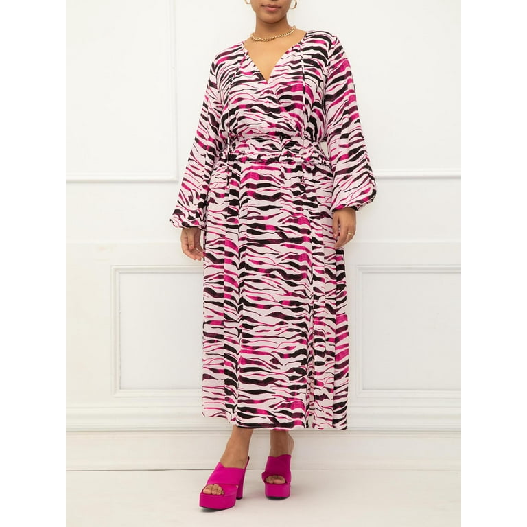 smocked waist maxi dress